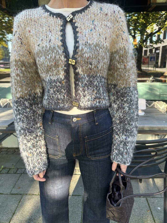 Striped Chunky Marled Handknit