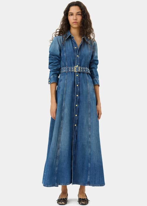 Light Denim Maxi Dress