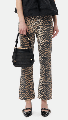 Print Denim Betzy Cropped