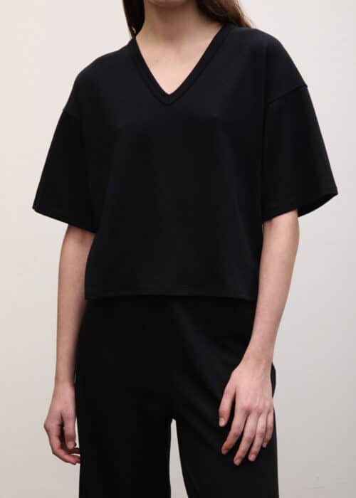 Boxy V-Neck Tee
