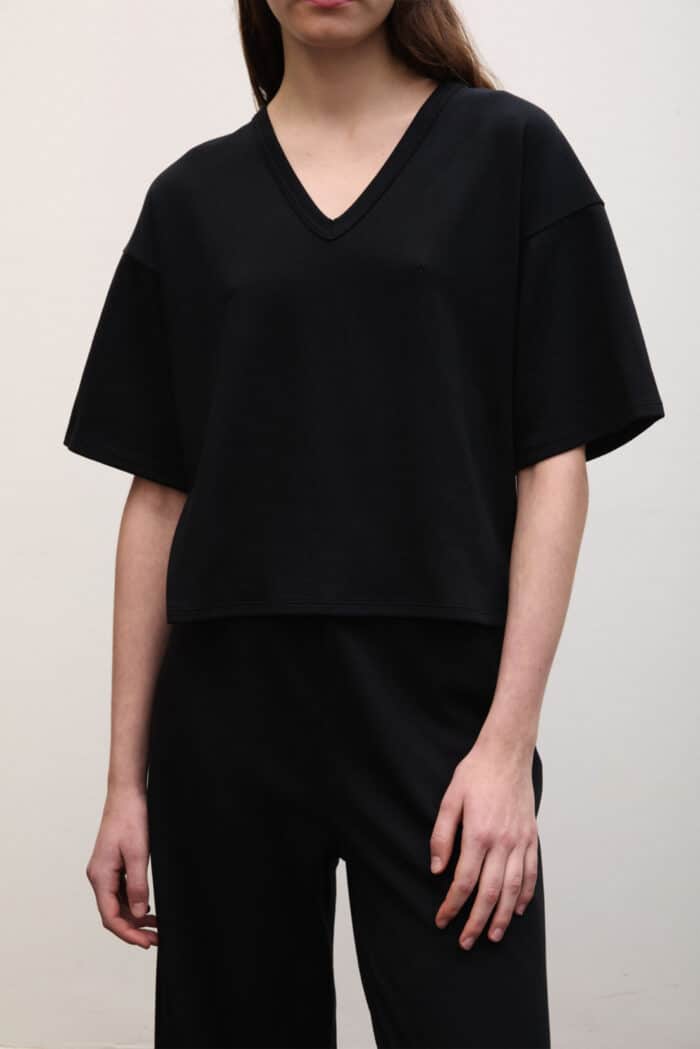 Boxy V-Neck Tee