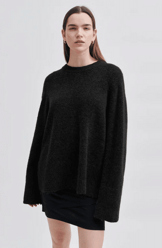Brookline knit raglan O-neck