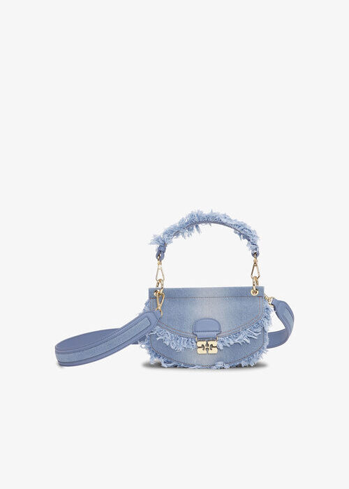 Apo-G Bag Mini Top Handle Denim Raw Edge